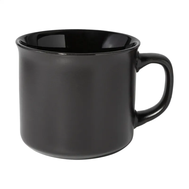 Matt vintage bögre, fekete