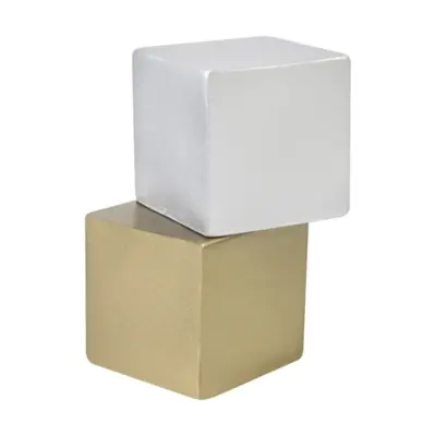 Metálfényű stresszlabda – Cubix Shine, arany