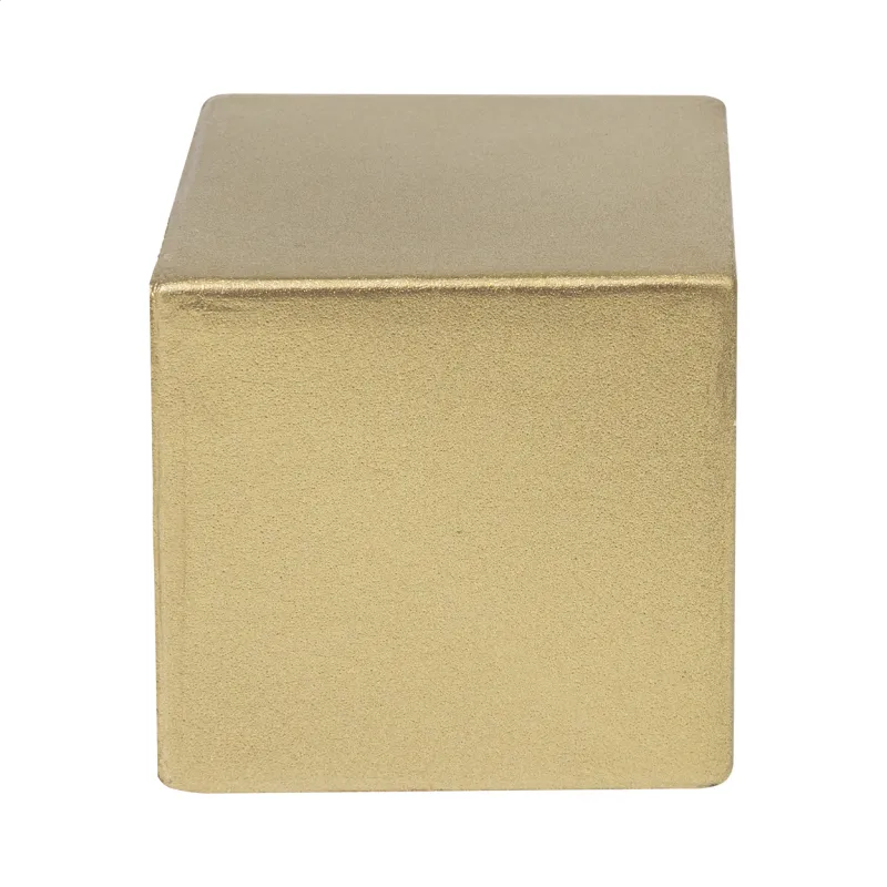Metálfényű stresszlabda – Cubix Shine, arany
