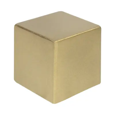 Metálfényű stresszlabda – Cubix Shine, arany