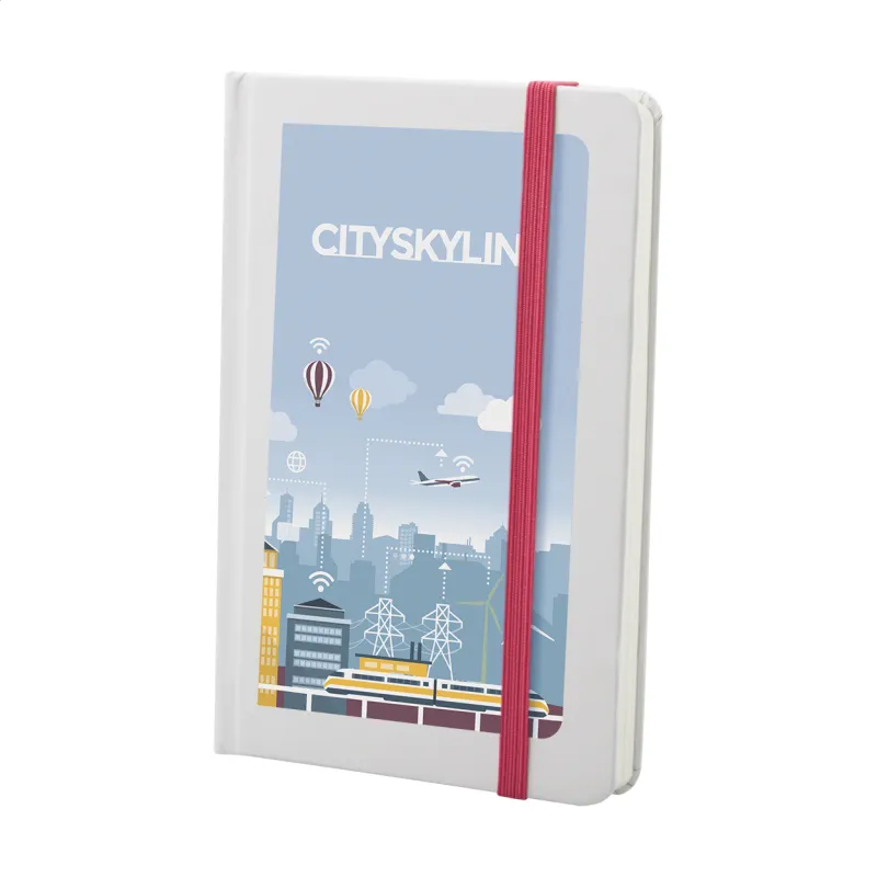 Notesz – Pendula A6, pink / fehér
