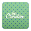 Papír poháralátét, négyzet alakú – CreaPint, fehér