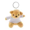 Plüss maci kulcstartó – TeddyFob, fehér
