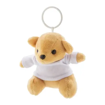 Plüss maci kulcstartó – TeddyFob, fehér