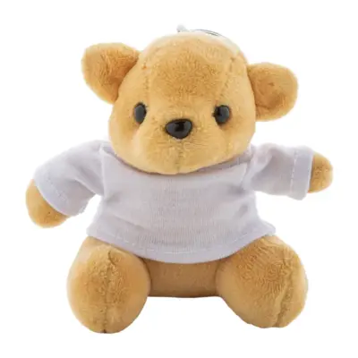 Plüss maci kulcstartó – TeddyFob, fehér