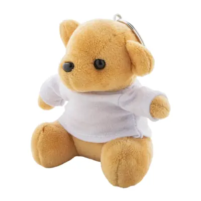 Plüss maci kulcstartó – TeddyFob, fehér