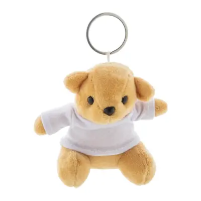 Plüss maci kulcstartó – TeddyFob, fehér