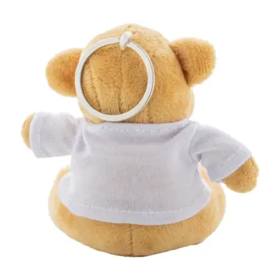 Plüss maci kulcstartó – TeddyFob, fehér