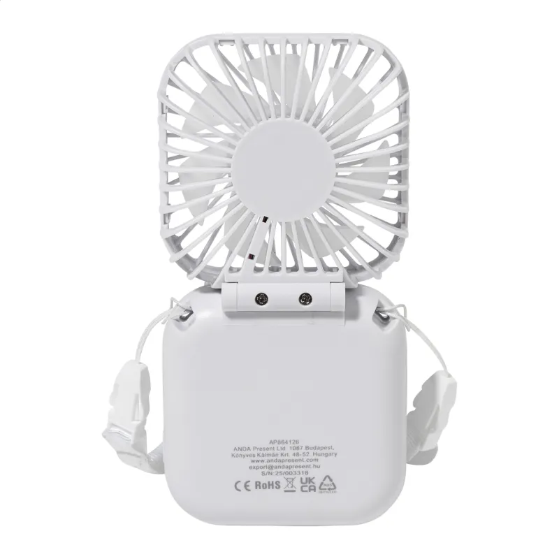 RABS újratölthető kézi ventilátor, fehér
