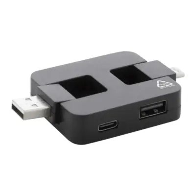 RABS USB hub, fekete