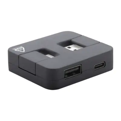 RABS USB hub, fekete