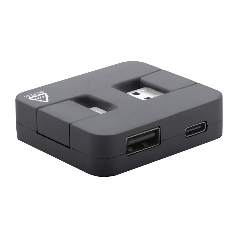 RABS USB hub, fekete