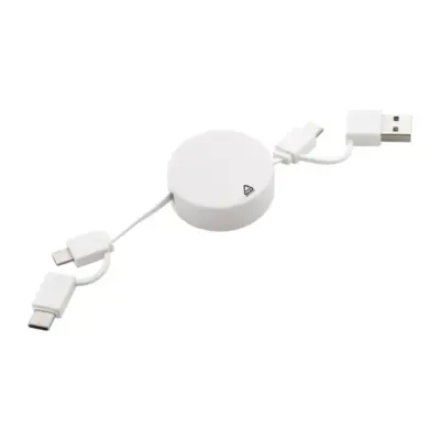 RABS USB töltőkábel, fehér