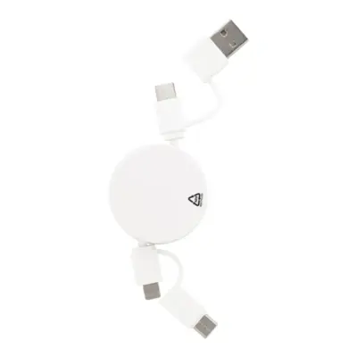 RABS USB töltőkábel, fehér