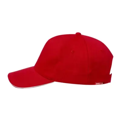 RPET baseball sapka, piros