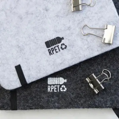 RPET filc füzet, sötétszürke
