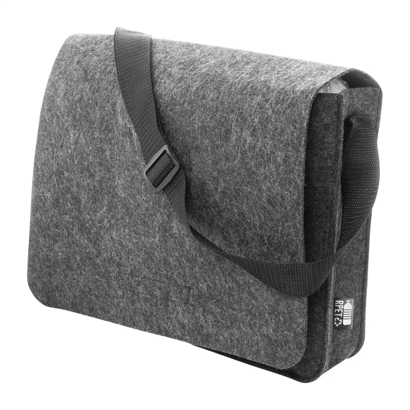 RPET filc laptop táska – Refelt Courier, sötétszürke