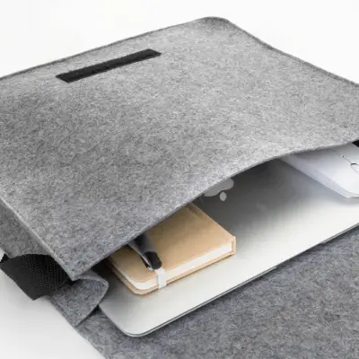 RPET filc laptop táska, szürke