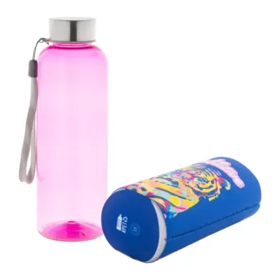 RPET kulacs – Pemba Creative, pink / fehér