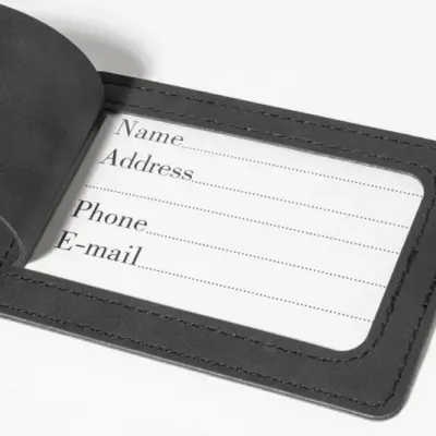 RPU útlevél és bőröndcímke szett – TwinPass, fekete