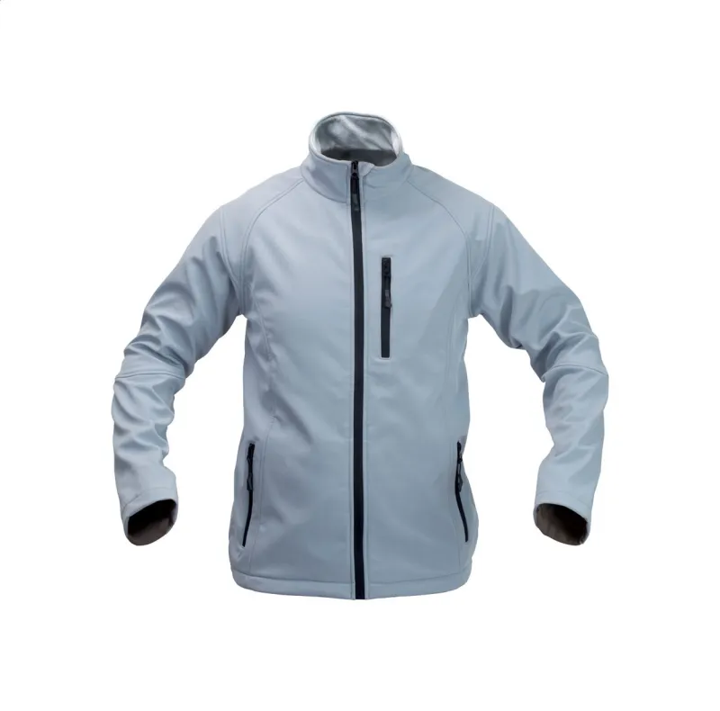 Softshell kabát, világos szürke / fekete