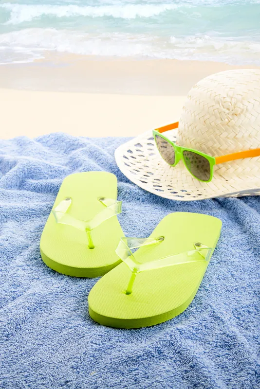 Strandpapucs, kiwi zöld