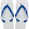 Strandpapucs, sötét kék / fehér