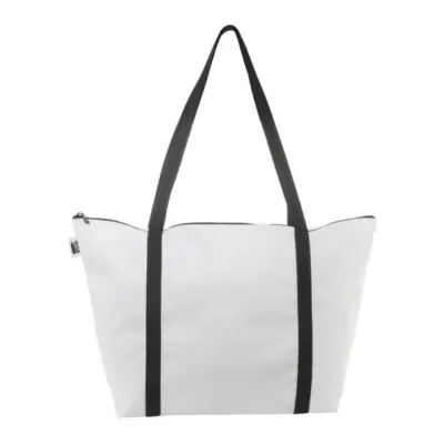 Strandtáska vagy bevásárlótáska – SuboShop Playa Zip, fekete / fehér