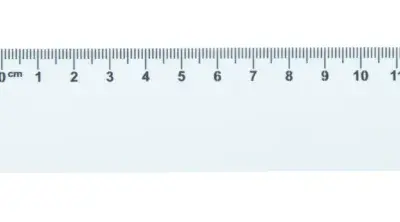 Szív formájú vonalzó, 15 cm – Couler 15, fehér