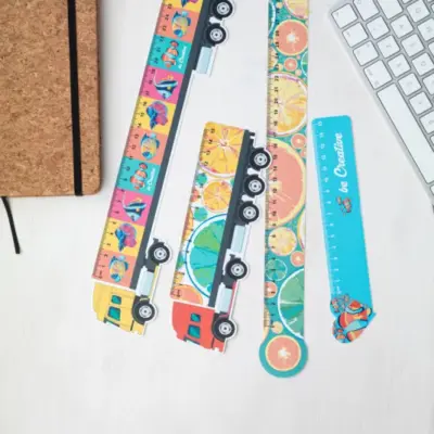 Szív formájú vonalzó, 15 cm – Couler 15, fehér