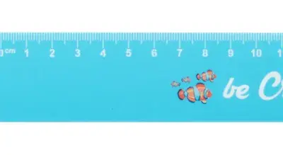Szív formájú vonalzó, 15 cm – Couler 15, fehér