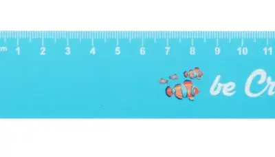 Szív formájú vonalzó, 15 cm – Couler 15, fehér