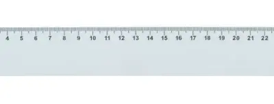 Szív formájú vonalzó, 30 cm – Couler 30, fehér
