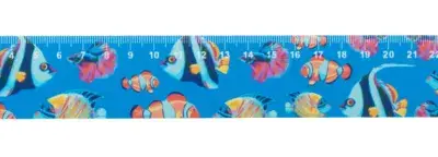 Szív formájú vonalzó, 30 cm – Couler 30, fehér