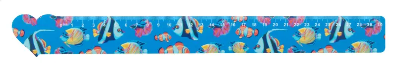 Szív formájú vonalzó, 30 cm – Couler 30, fehér