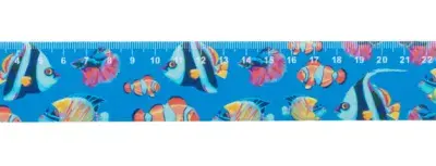 Szív formájú vonalzó, 30 cm – Couler 30, fehér
