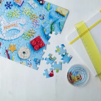 Szublimációs puzzle, fehér