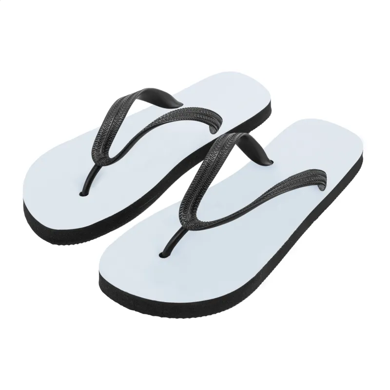 Szublimációs strandpapucs – Suboslip, fehér / fekete