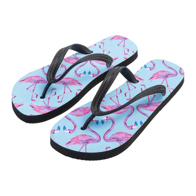 Szublimációs strandpapucs – Suboslip, fehér / fekete
