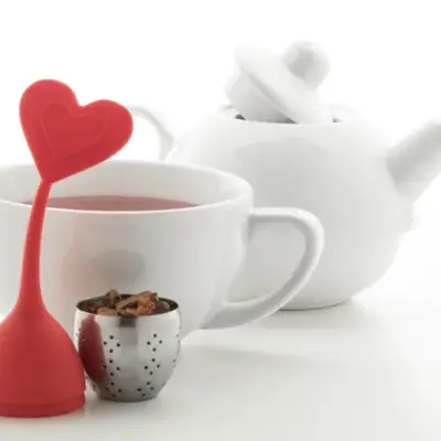 Teatojás, szív – Jasmin, piros