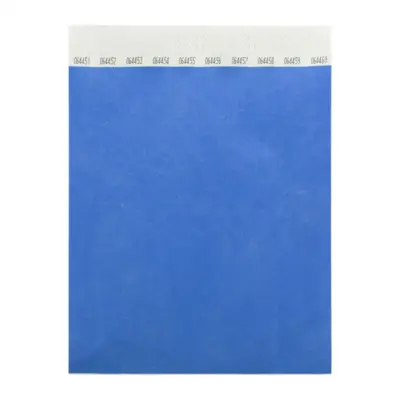 Tyvek karszalagok (10 db) – Wristvek, kék