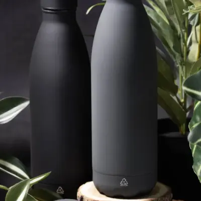 Újrahasznosított rozsdamentes acél kulacs – Refill Soft, szürke