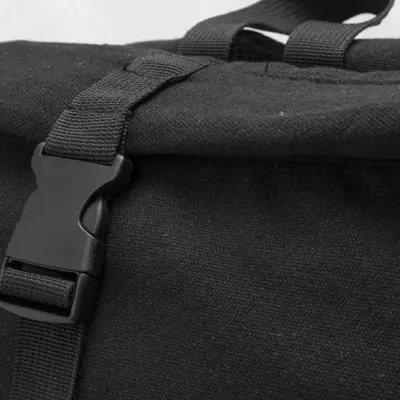 Újrahasznosított vászon hátizsák – Blakkan Back, fekete