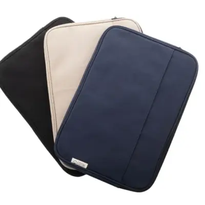 Újrahasznosított vászon laptoptáska – Rebyss Comp, fekete