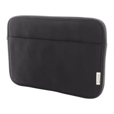 Újrahasznosított vászon laptoptáska – Rebyss Comp, fekete