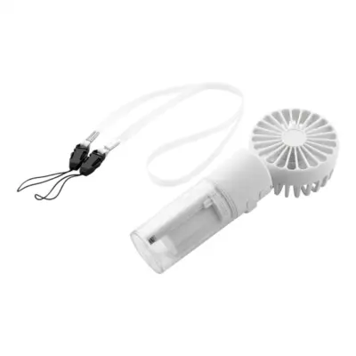 Újratölthető vízpermetes ventilátor, fehér