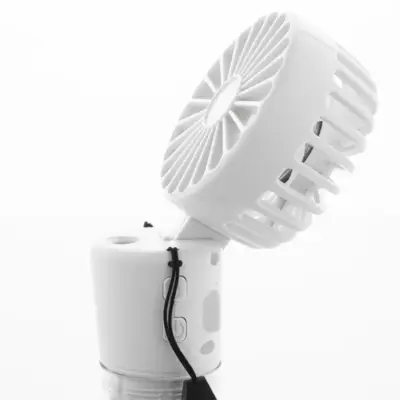 Újratölthető vízpermetes ventilátor, fehér