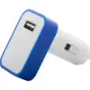 USB-s autós szivargyújtó, kék / fehér