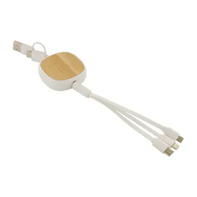 USB töltőkábel, fehér