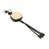USB töltőkábel, fekete